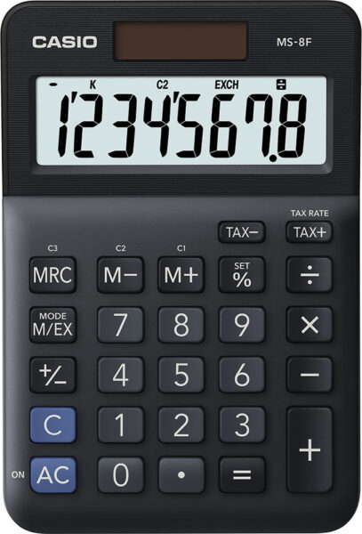 241353-EC Kalkulator CASIO MS-8 F (porez - konverzija) bls P10/40