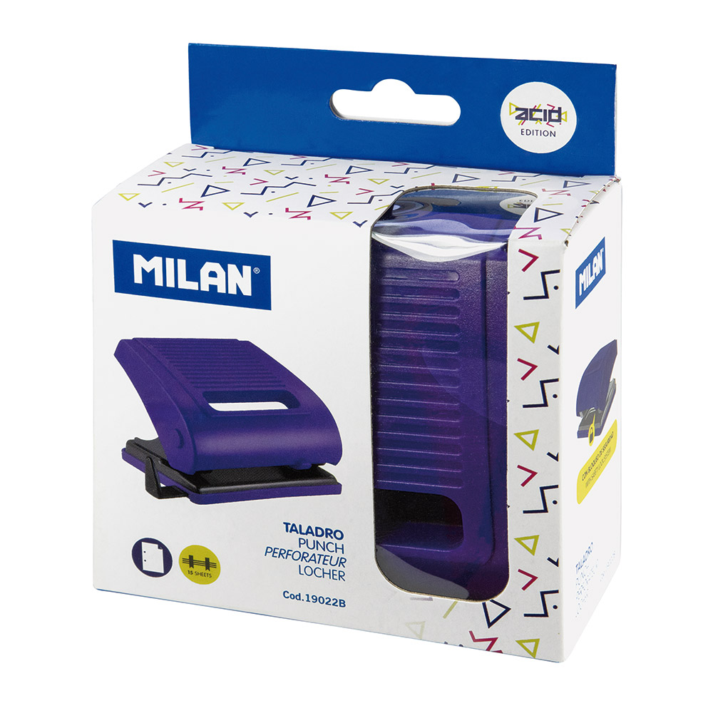 241387-EC Bušilica MILAN 15 listova Acid plava u kutiji P6/24