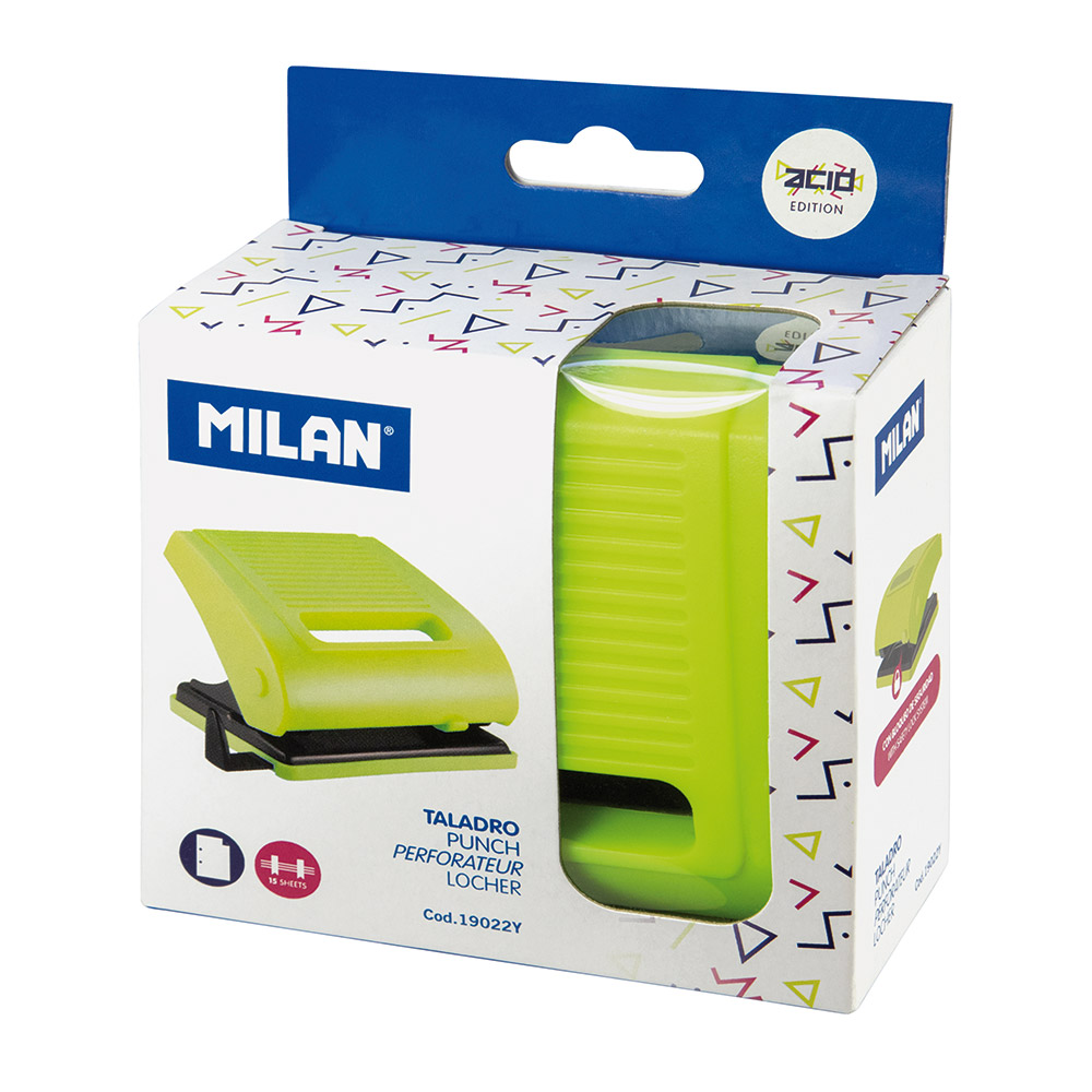 241388-EC Bušilica MILAN 15 listova Acid žuta u kutiji P6/24