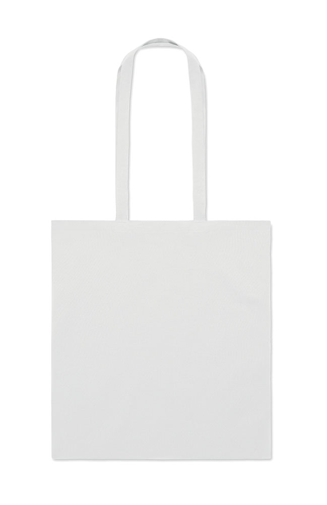 241876-EC Torba shopping pamučna 140g Cottonel bijela duga ručka, 38x42 cm