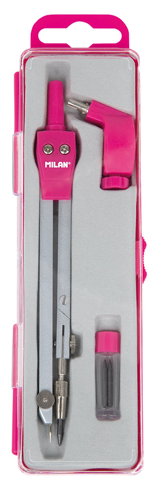 241961-EC Šestar MILAN Acid 11101B 12 cm sa rezervnim minama, rozi P12/144