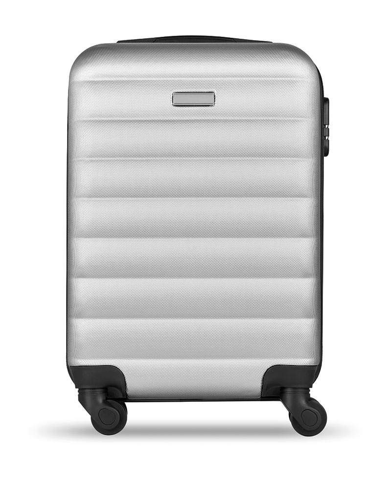 242075-EC Kofer putni na kotačima Budapest ABS srebrni mat 34x20x47cm