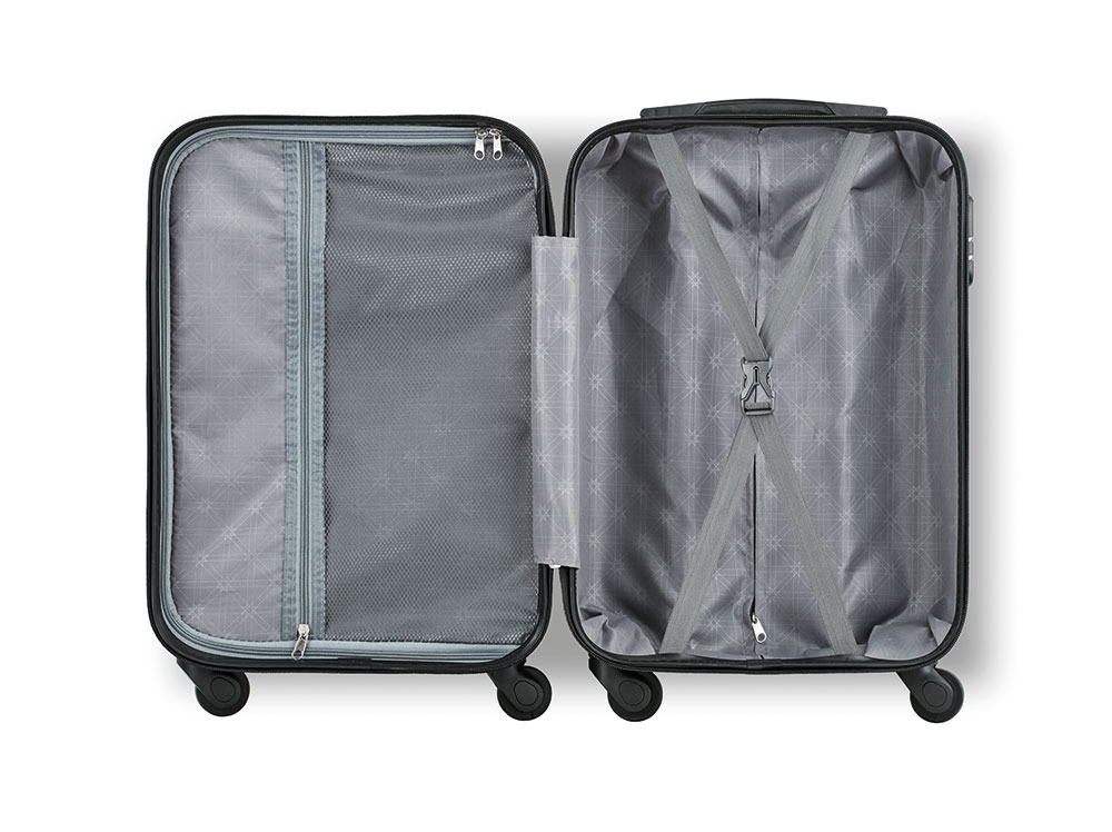 242075-EC Kofer putni na kotačima Budapest ABS srebrni mat 34x20x47cm