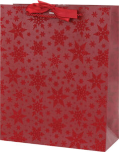 242222-EC Vrećica L božićna ekskluziv horiz baršun mašna 26x12x33cm 77671 P12/120