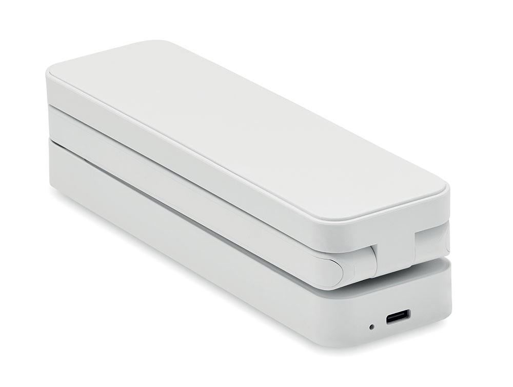 242263-EC Lampa stolna Espurna ABS sklopiva, 14 led  i bežični punjač 10W, bijela