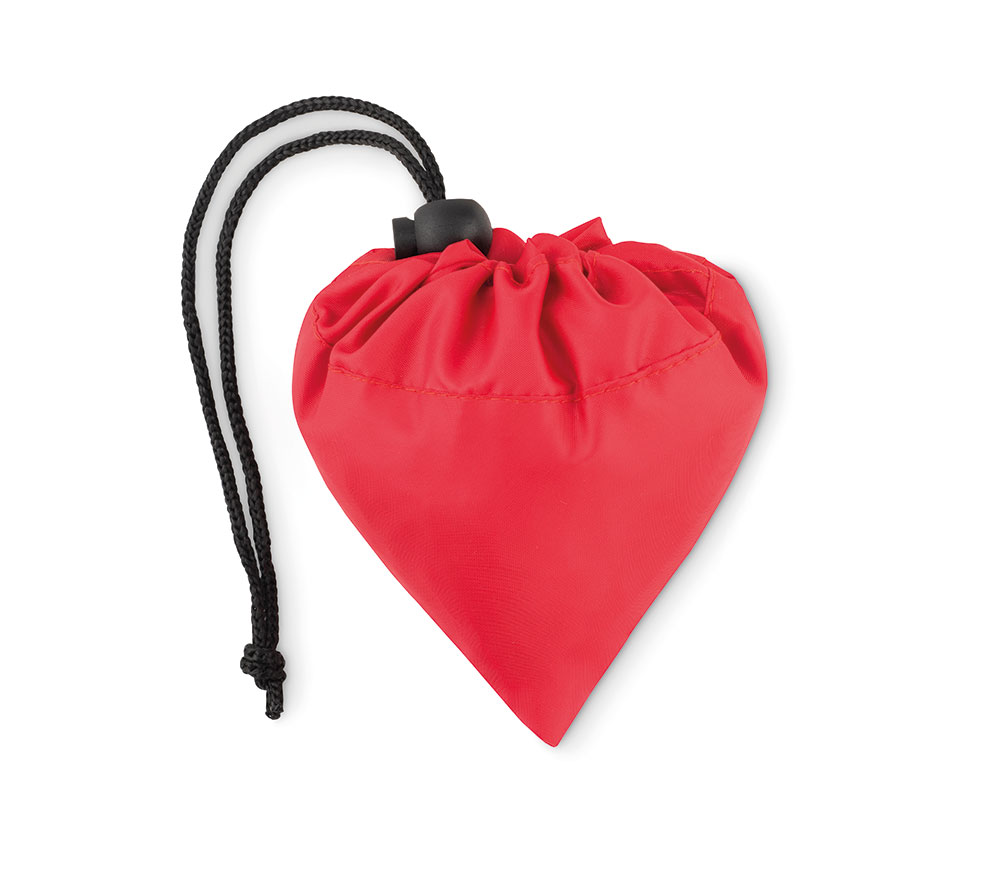 242323-EC Torba shopping FOLDPET 38x40cm sklopiva RPET s vezicom crvena P300