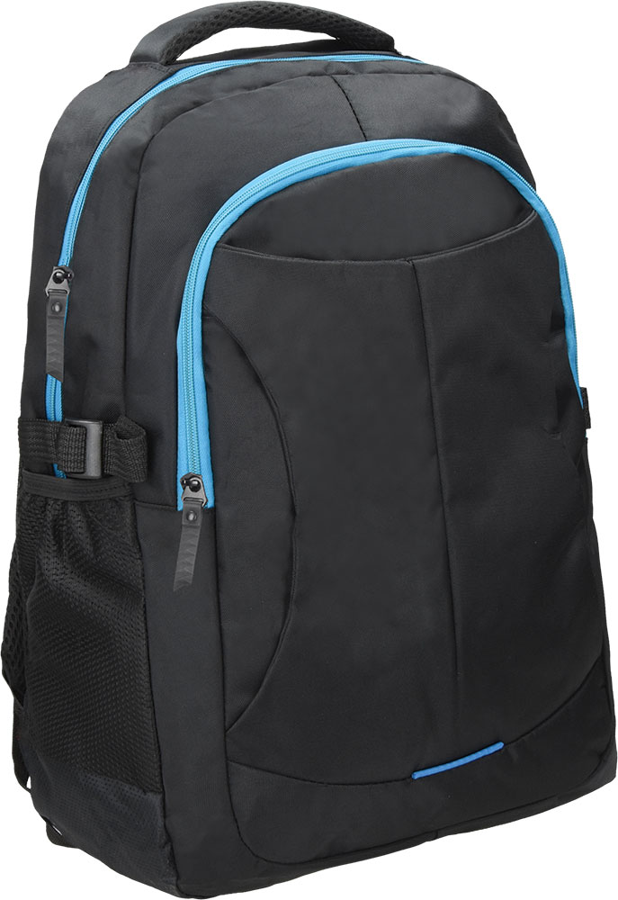 242347-EC Ruksak VISTA 600D crno plavi,30x45x15cm