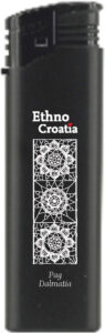 242397-EC Upaljač ATOMIC F2 Ethno Croatia Pag crni