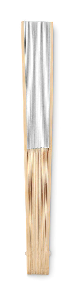 242409-EC Lepeza Fanny Paper bijela od bambusa i papira 21 x 24 cm