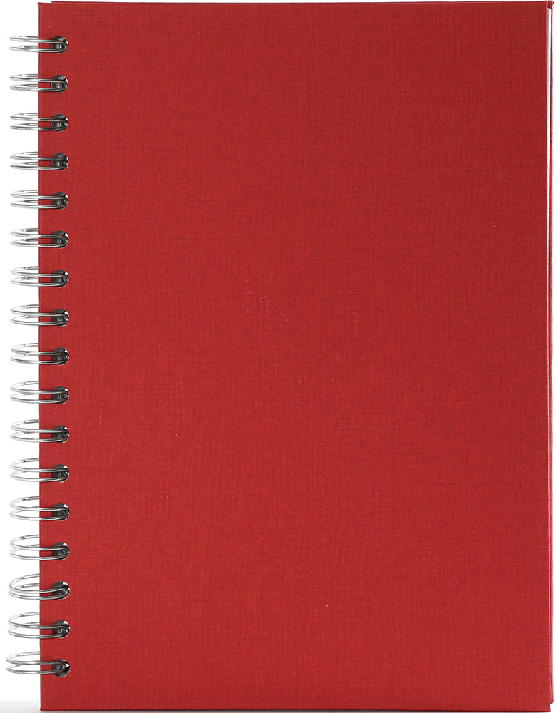 242569-EC Poslovnik SPIRALNI B5 2025 crveni 16,5x23,5 P25