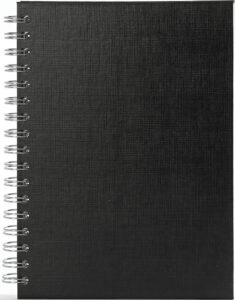 242572-EC Poslovnik SPIRALNI B5 2026 crni 16,5x23,5 P25