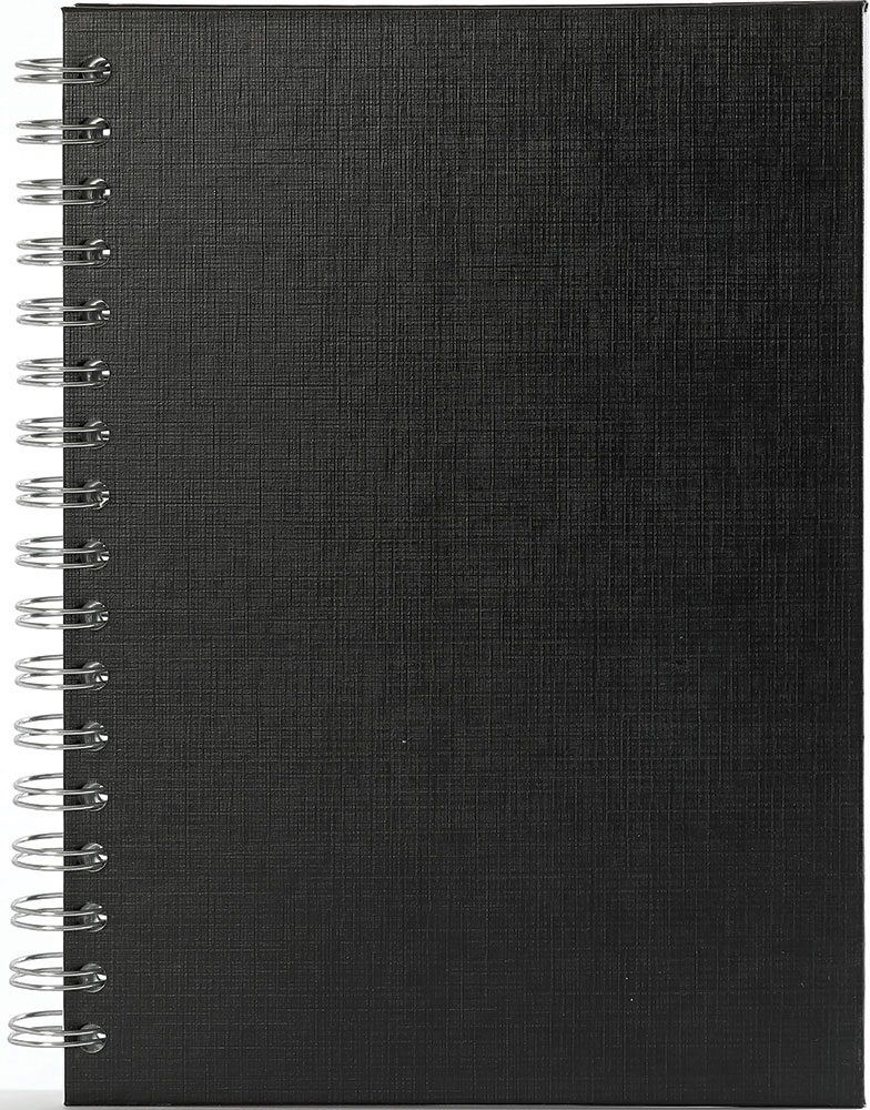 242572-EC Poslovnik SPIRALNI B5 2026 crni 16,5x23,5 P25