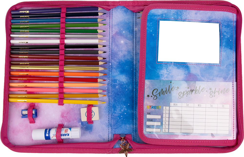 242589-EC Pernica jednostruka 1 preklop Street XXL SPARKLY DREAM sa priborom P36 NETTO