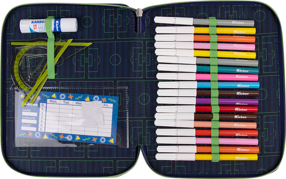 242599-EC Pernica dvostruka BIG Karbon SOCCER UNIVERSE sa priborom P36 NETTO