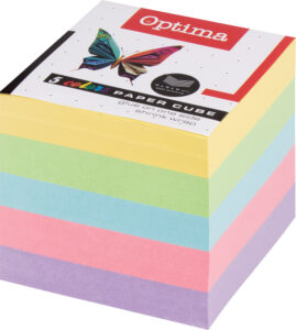 242685-EC Blok kocka 9x9x9 OPTIMA - 5 boja, 800 listova P24