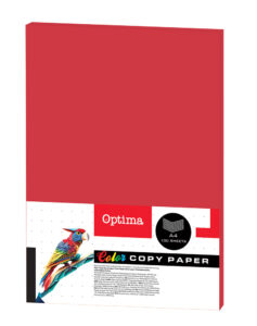 242690-EC Papir fotok. OPTIMA A4 intenziv RED 80gr. 100/1 DC204 P22