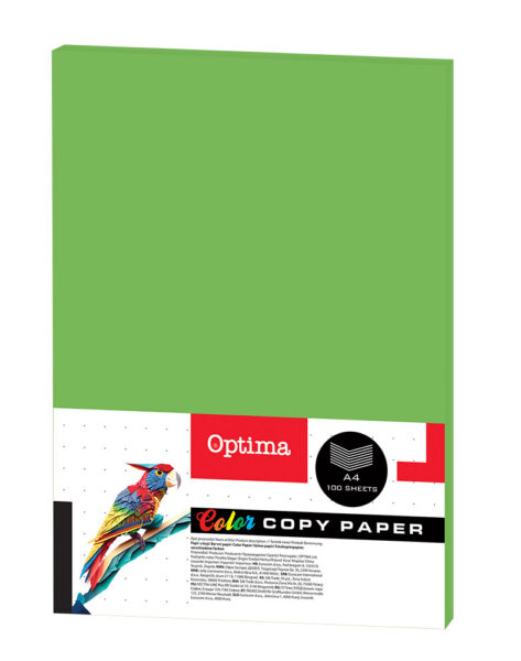 242692-EC Papir fotok. OPTIMA A4 intenziv PARROT 80gr. 100/1 DC206 P22