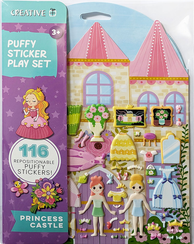 242710-EC Set za igranje puffy naljepnice 2D PRINCEZIN DVORAC P50