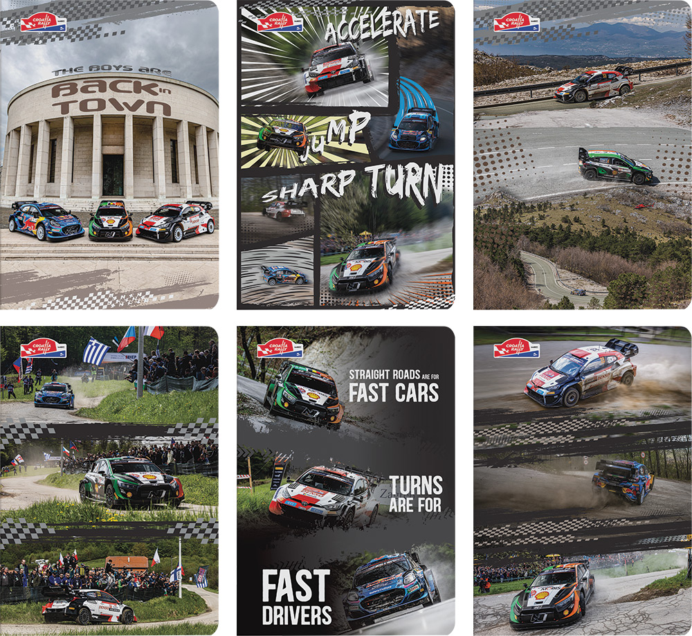 242857-EC Bilježnica A4/D WRC Croatia Rally 42 lista P10/60 NETTO