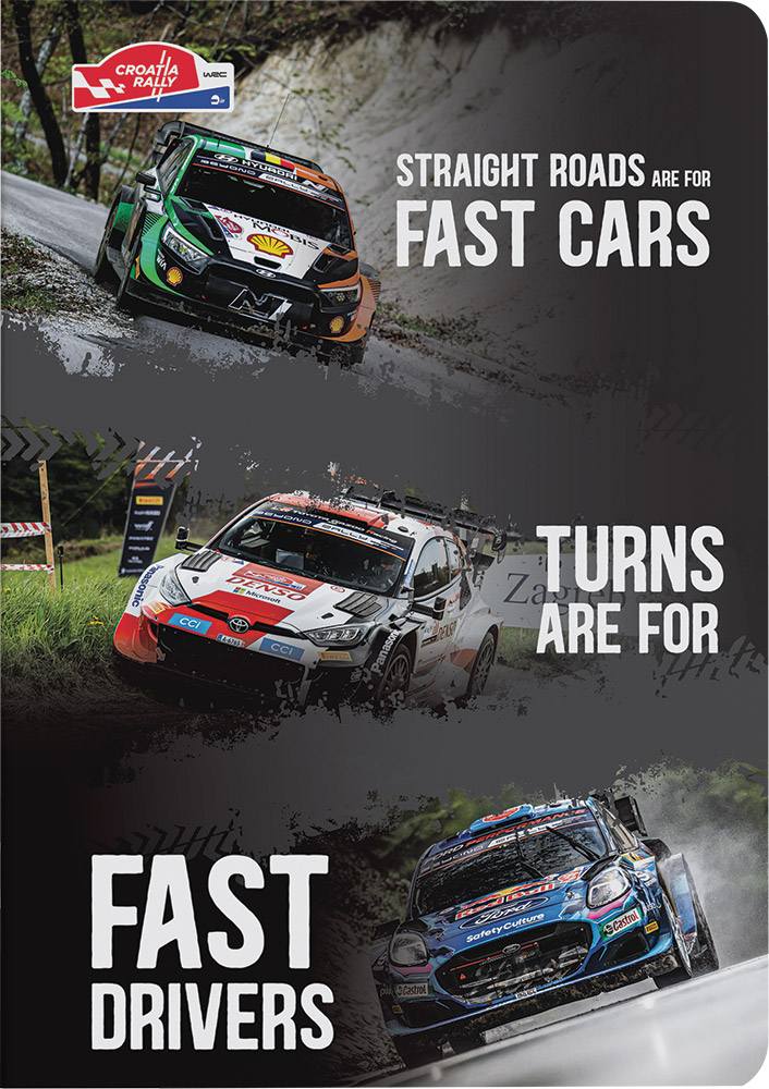 242857-EC Bilježnica A4/D WRC Croatia Rally 42 lista P10/60 NETTO