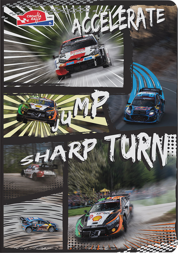 242857-EC Bilježnica A4/D WRC Croatia Rally 42 lista P10/60 NETTO