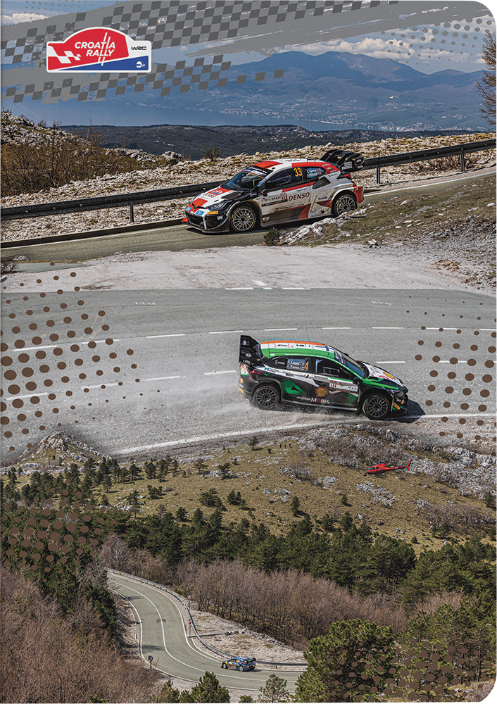 242858-EC Bilježnica A4/K WRC Croatia Rally 42 lista P10/60 NETTO