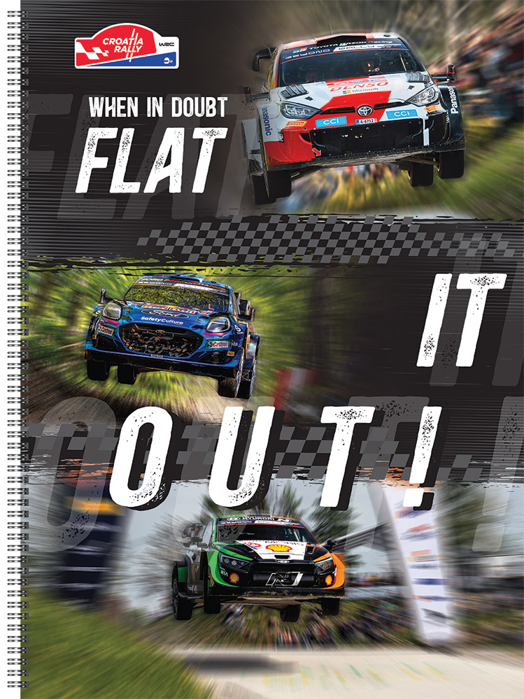 242859-EC Bilježnica spiralna A4/D 50L WRC Croatia Rally P60 NETTO