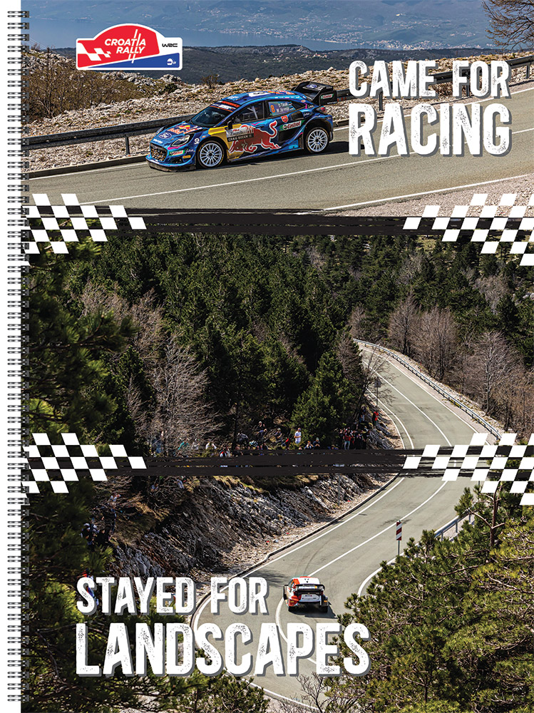 242859-EC Bilježnica spiralna A4/D 50L WRC Croatia Rally P60 NETTO