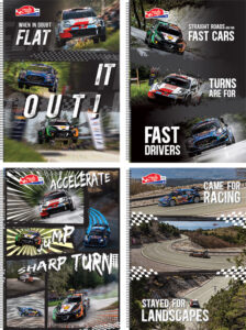 Bilježnica A4/K kvadratići spiralna WRC Croatia Rally Netto