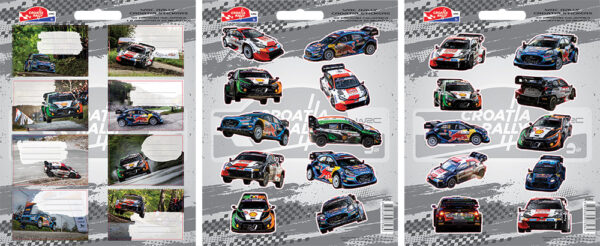 242862-EC Naljepnice dječje  WRC Croatia Rally 48 kom bls P24/240 NETTO