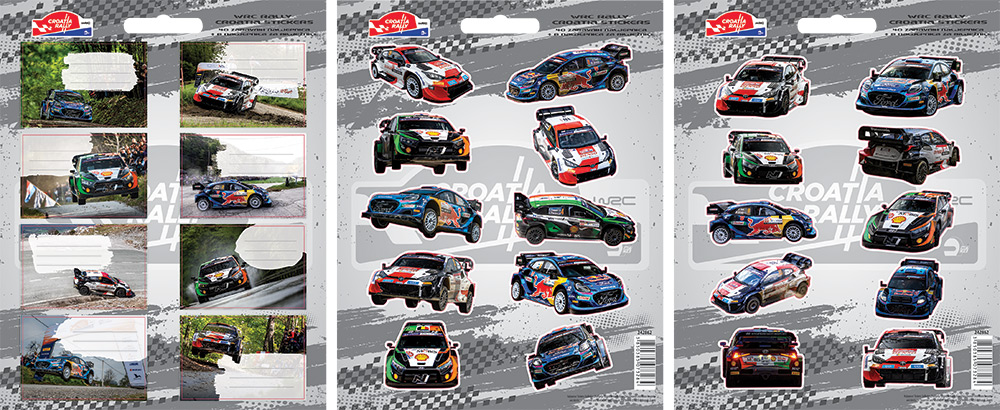 242862-EC Naljepnice dječje  WRC Croatia Rally 48 kom bls P24/240 NETTO