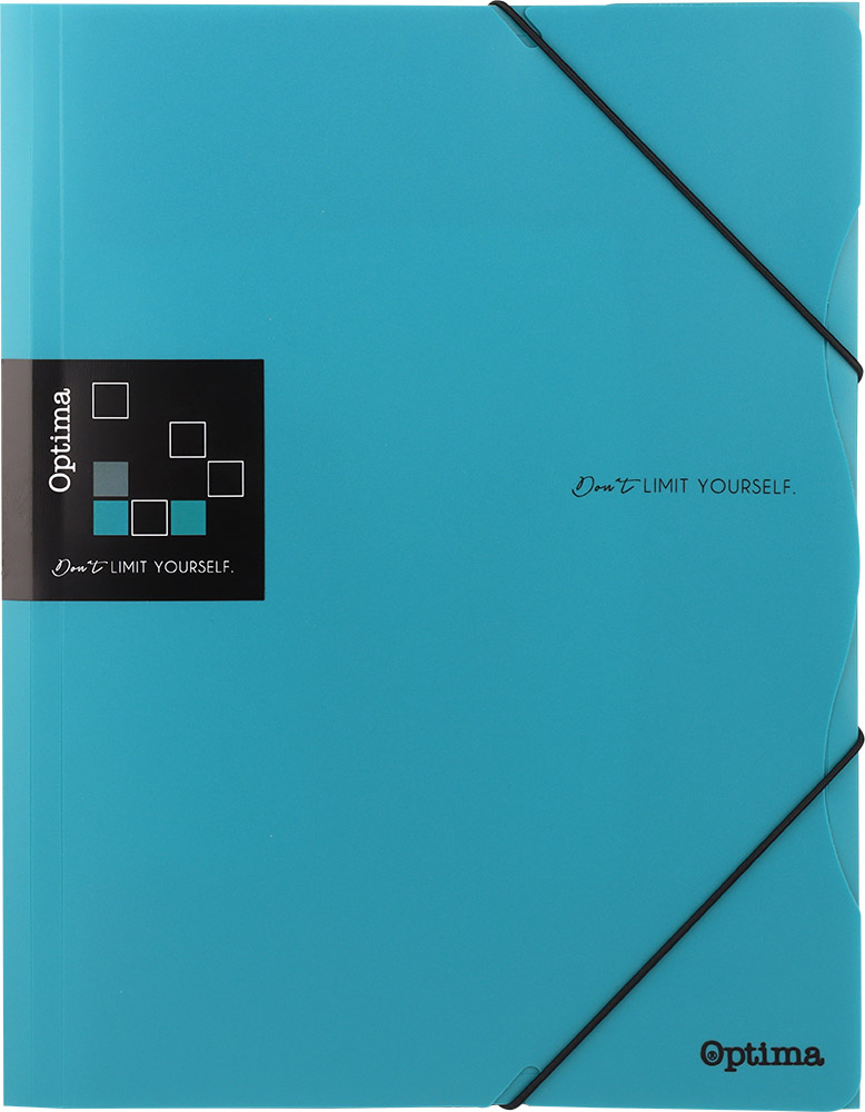 242974-EC Fascikl pvc s gumicom A4 OPTIMA Office petrolej 120363 P20/120