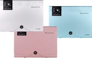 Mapa harmonika A4 pvc 12 pregrada glitter sort boja Optima