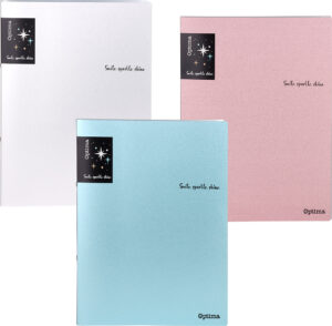 Mapa prospekt A4-16mm 2 rupe glitter sort boja Optima