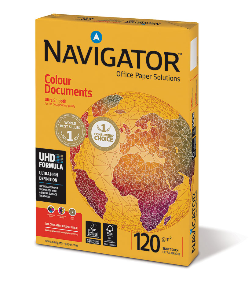 242990-EC Papir fotok. NAVIGATOR A4 Colour Documents 120gr. FSC 250/1 P8/384