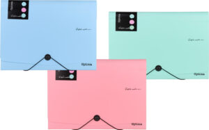 Mapa harmonika A4 pvc 12 pregrada pastel sort boja Optima