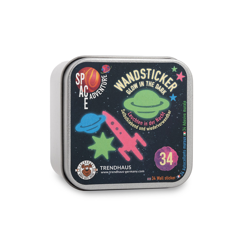 243091-EC Zidna naljepnica, svjetli u mraku SPACE ADVENTURE P8/80 NETTO