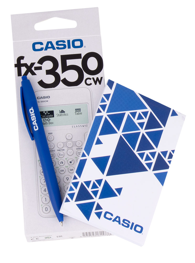 243113-EC Kalkulator CASIO FX-350 CW Classwiz GRATIS blok+olovka kem. bls P36