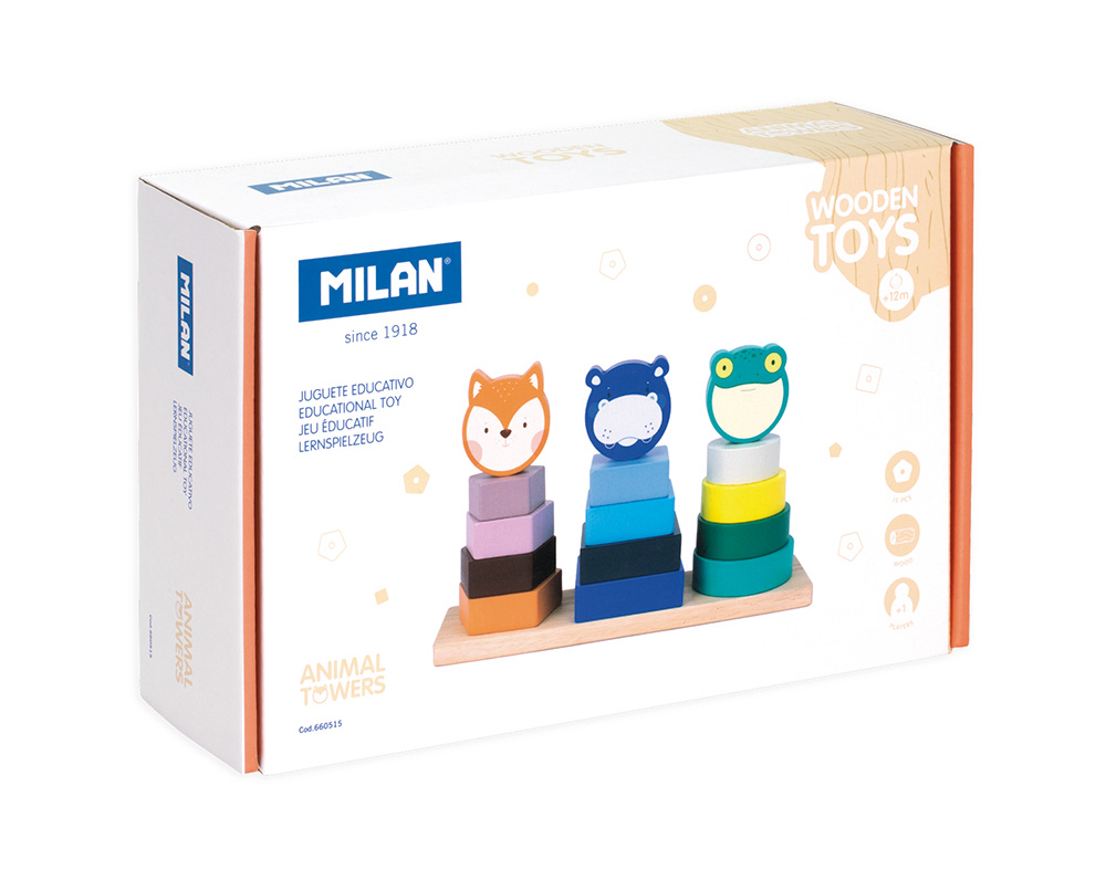 243136-EC Igra edukativna drvena slagalica MILAN ANIMAL TOWERS//ŽIVOTINJSKI TORANJ P6