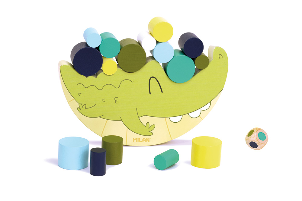 243137-EC Igra edukativna drvena slagalica MILAN COCO BALANCE//KROKODIL P6