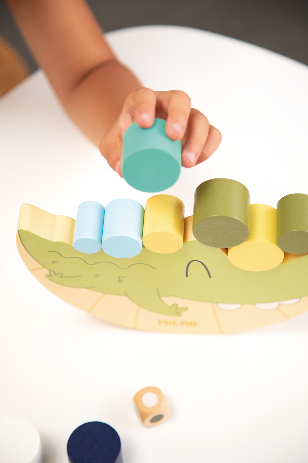 243137-EC Igra edukativna drvena slagalica MILAN COCO BALANCE//KROKODIL P6