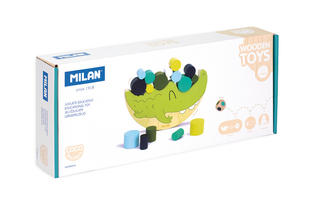 243137-EC Igra edukativna drvena slagalica MILAN COCO BALANCE//KROKODIL P6