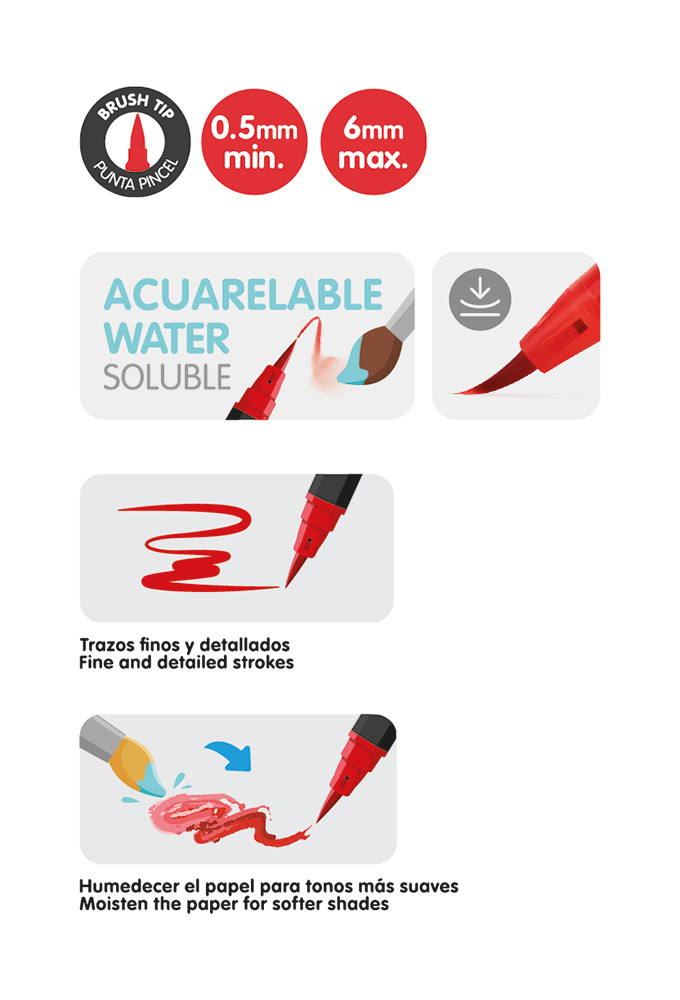 243141-EC Flomasteri  12/1 MILAN vrh kao kist bls P12/144