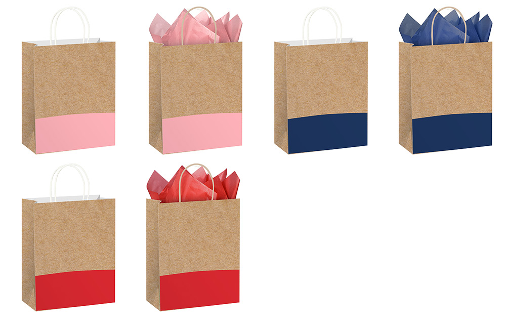 243254-EC Vrećica L svakodnevna natron sa ukrasnim papirom sort 26,5x33x13 77679 P12/120