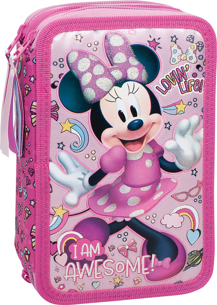 243455-EC Pernica trostruka DISNEY MINNIE  sa priborom 19,5x12x7cm  P24