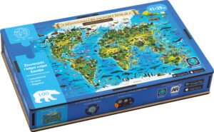 Igra drvene puzzle ALAYSKY Životinje i biljke  interakt.u drv.kutiji IQ App P16