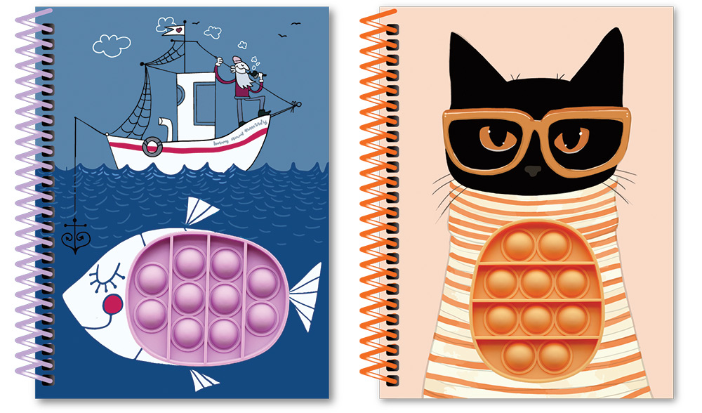 243519-EC Notes spiralni A5 CREATIVE tvrdi uvez pop-it sort P24 NETTO