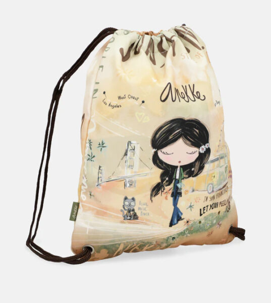243700-EC Ruksak vrećasti Anekke SS24 PEACE & LOVE 33x45x7cm 38484-003 P12 NETTO