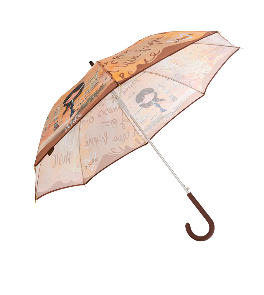 243712-EC Kišobran fashion ANEKKE SSFW24 Peace&Love dugi 38483-202 P3