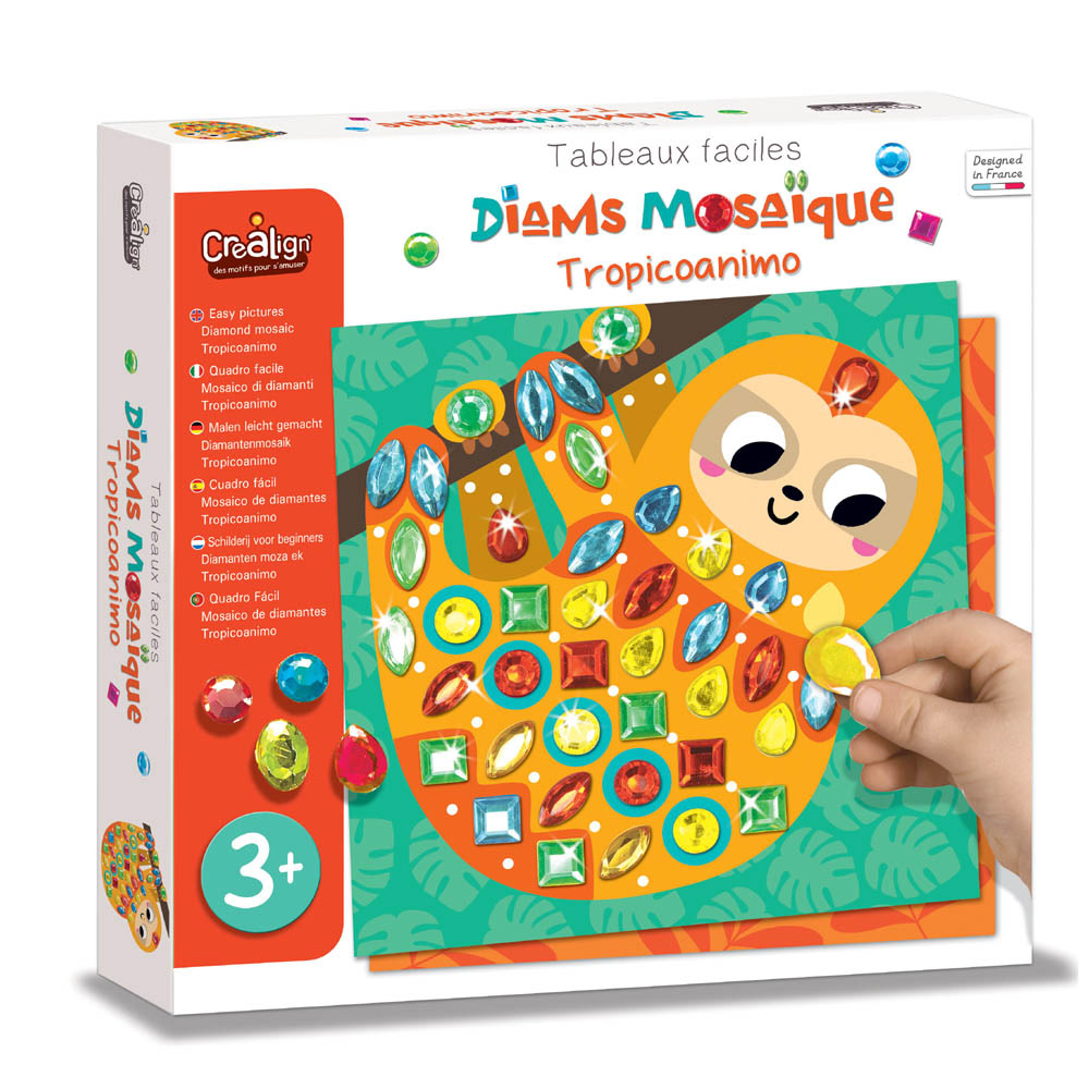 244513-EC Kreativni set dijamantni mozaik CREALIGN Tropske životinje P5
